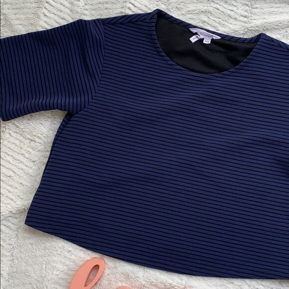 BCBGeneration Striped Crop Top - Picture 2 of 6